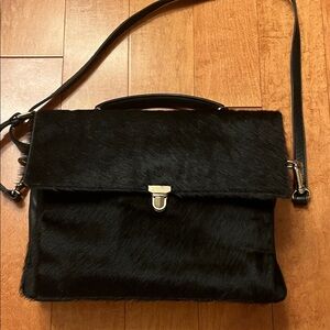 Savannah wild leather carry on ladies brief case